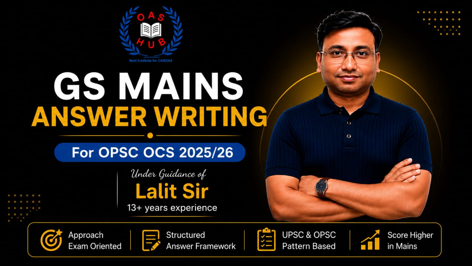 Mains GS Test Series for OPSC OCS -2025-26